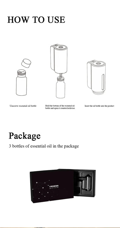 Smart Car Aroma Diffuser | 3 Scents